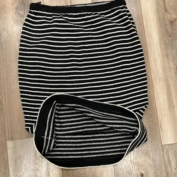 Vintage Don Sayres Womens Skirt Wool Size 6 Black Classic A-Line Gamut Talon Zip - Picture 6 of 6